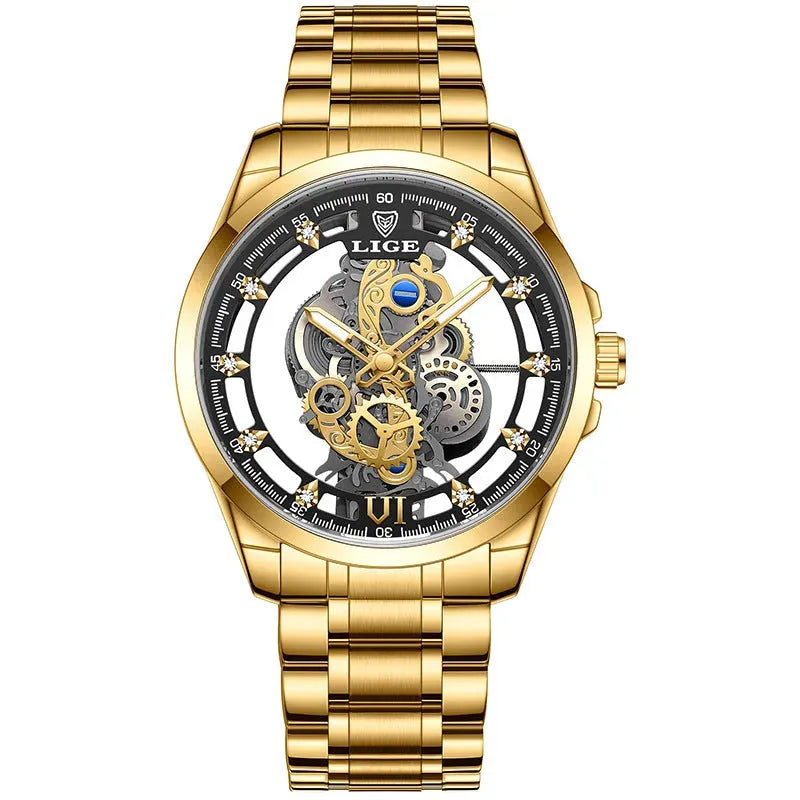 Men's Hollow Waterproof Quartz Watch - Bellarte Enchanté Men's Hollow Waterproof Quartz Watch